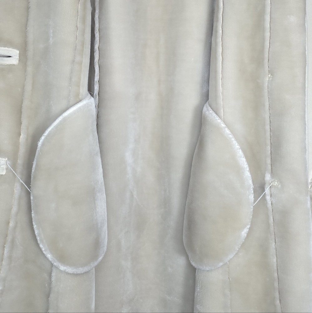 Vtg Cream Penny Lane 70s Faux Fur And Suede Size M Bohochic Penny Lane - Picture 6 of 10